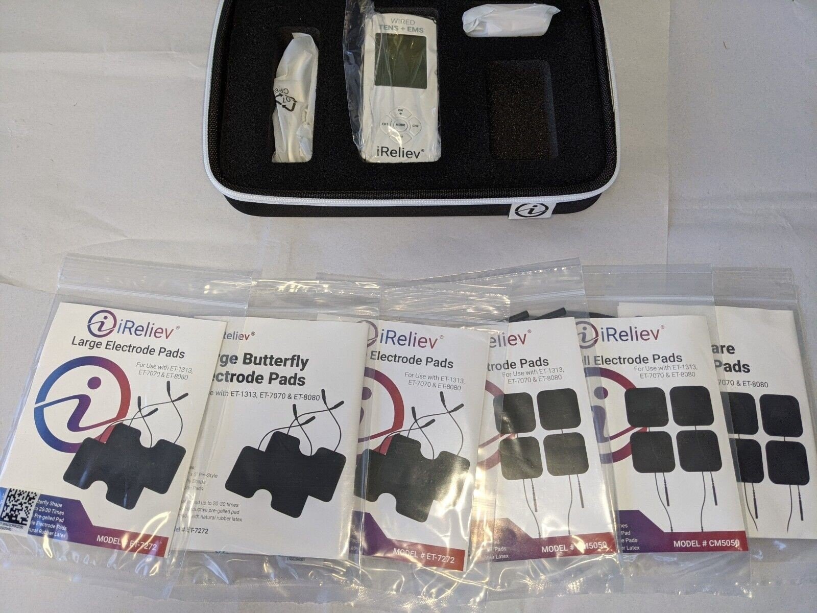 IReliev - TENS Unit + EMS Muscle Stimulator Pain Relief & Recovery System