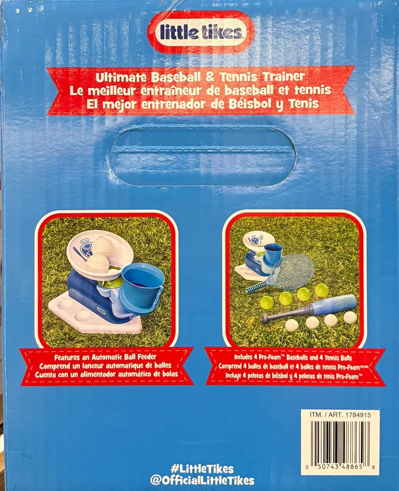 2-in-1 Pop 'N Pitch Trainer, Outdoor Sports Experience, Boys and Girls Ages 3+