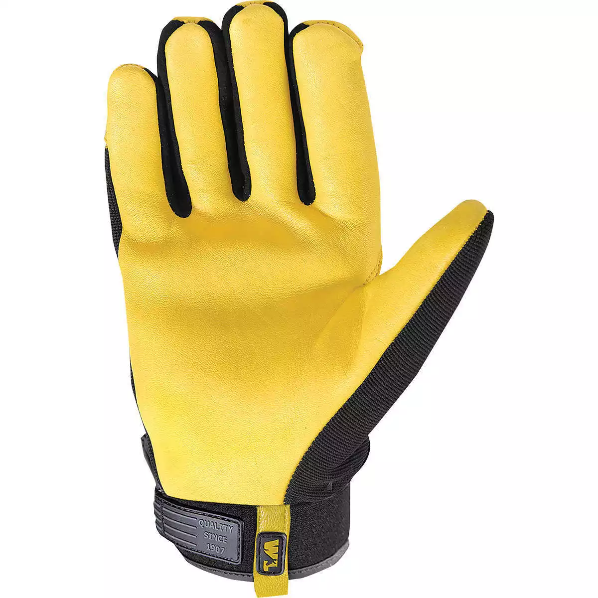 Wells Lamont Men's Hydrahyde Black Leather Hybrid Work Gloves