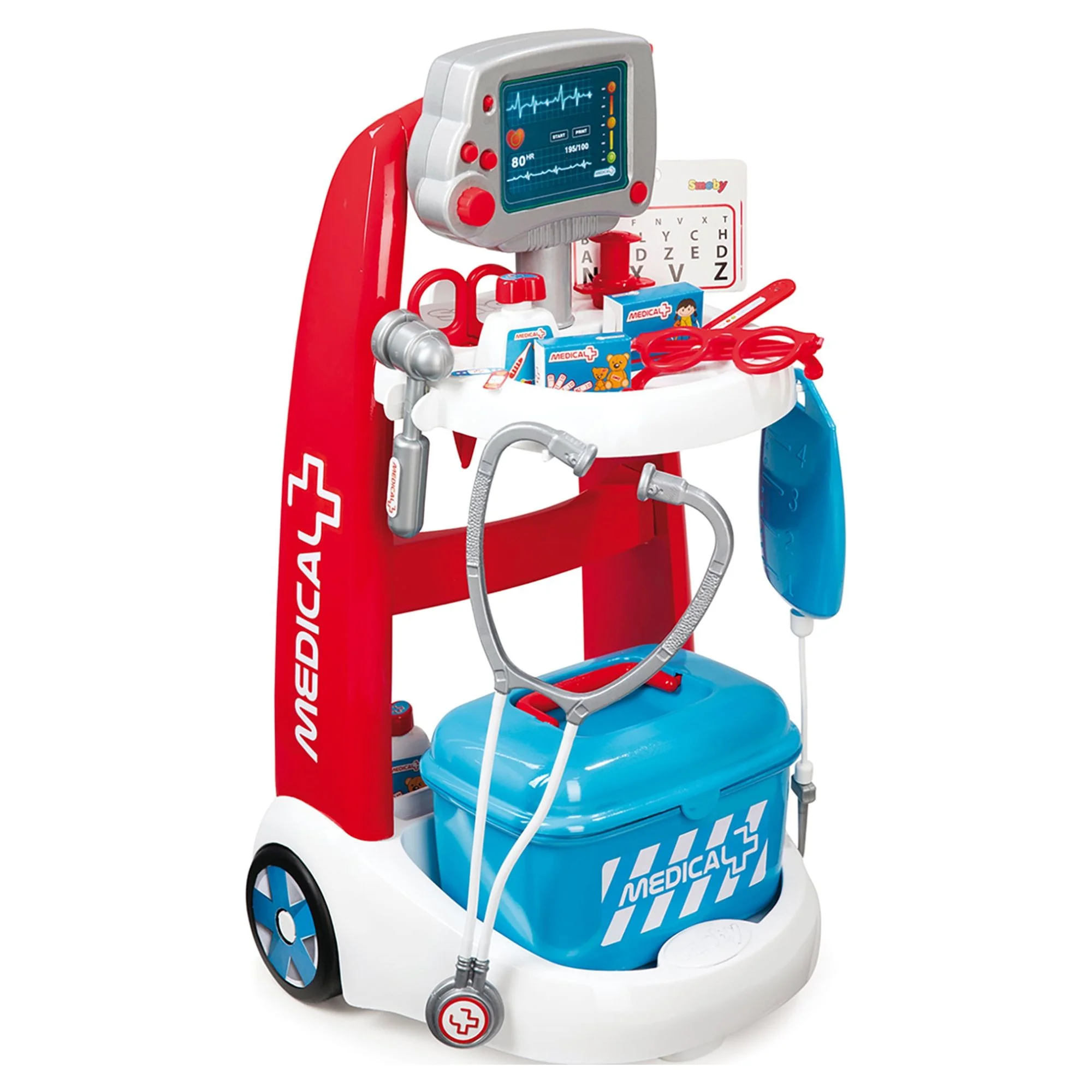 Smoby 340202 Doctor Playset Trolley with Accessories and Sounds