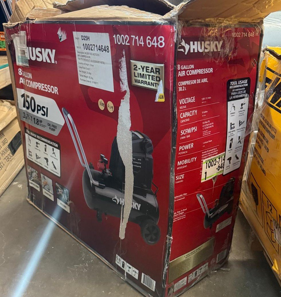 8 Gallon 150PSI Hotdog Air Compressor