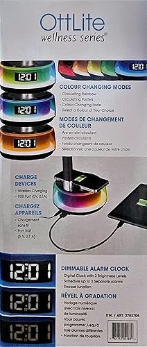 Ott-lite LED Lamp with Wireless Charging
