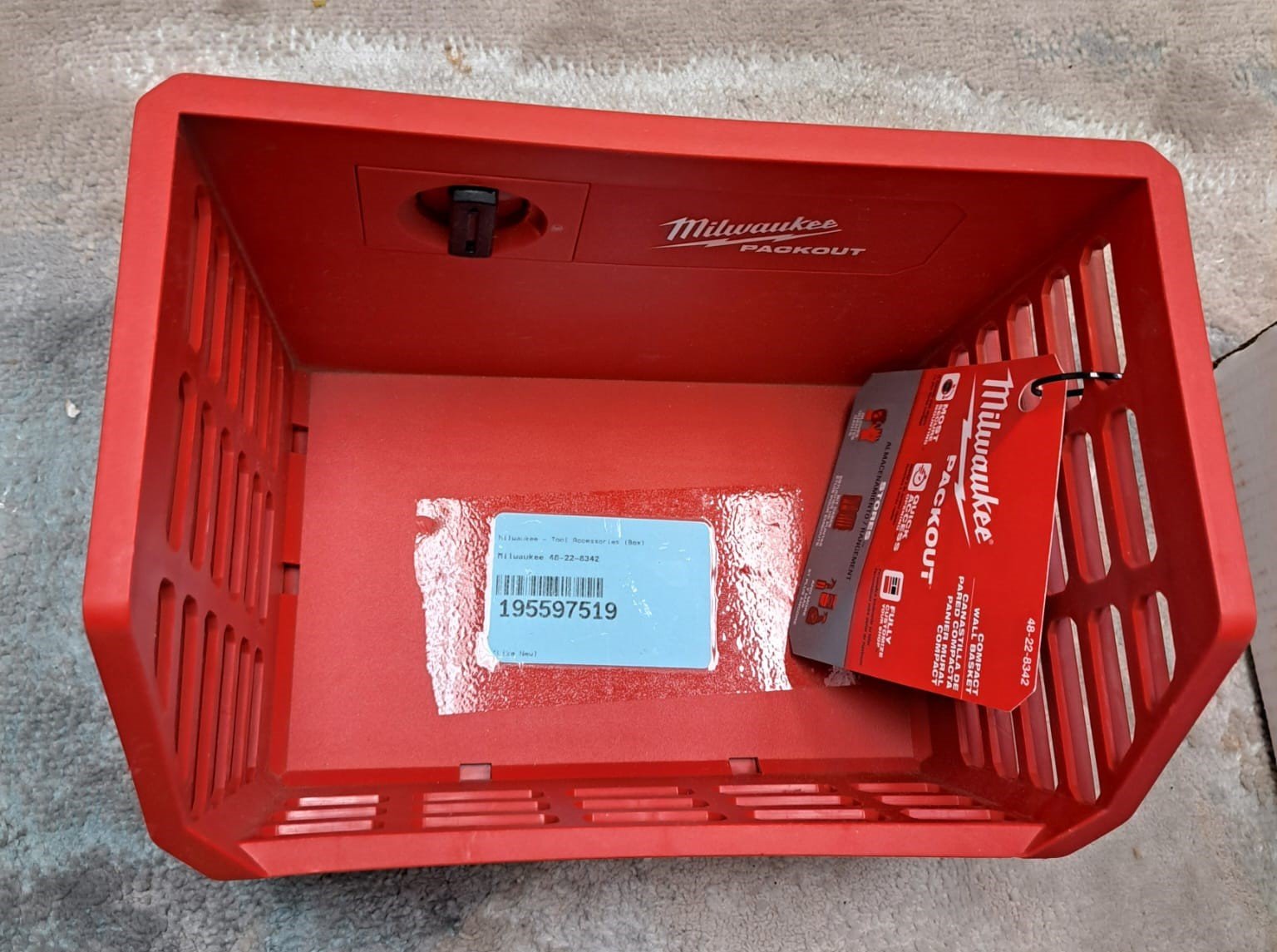 Milwaukee 48-22-8342 PACKOUT Compact Wall Basket, Red