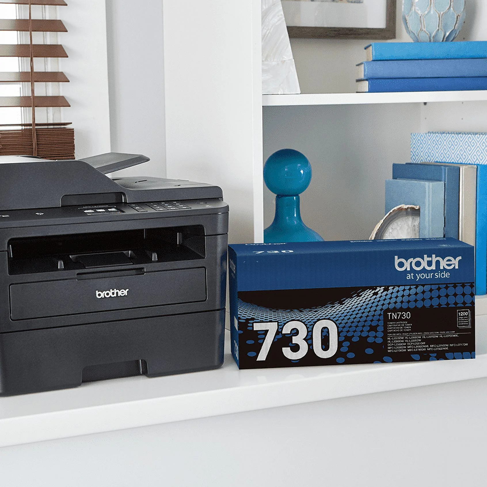 BROTHER Genuine TN730 Black Toner Cartridge
