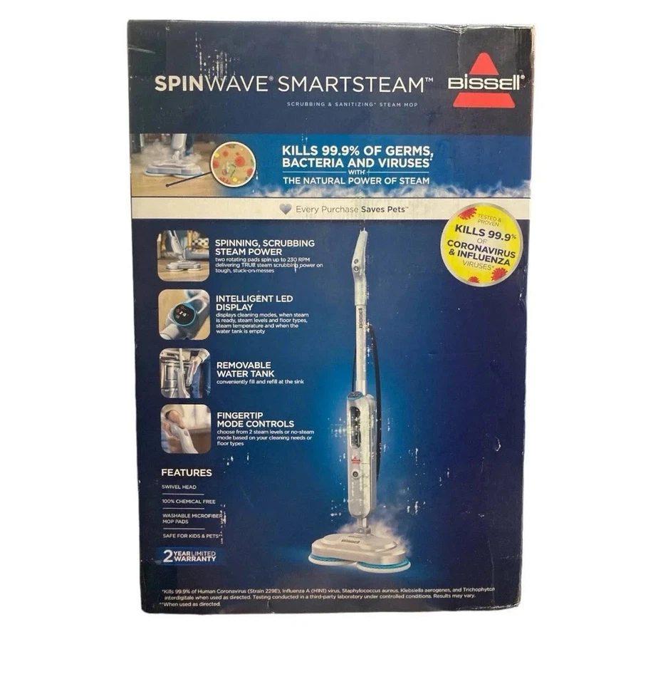 BISSELL SpinWave SmartSteam Scrubbing and Sanitizing Mop