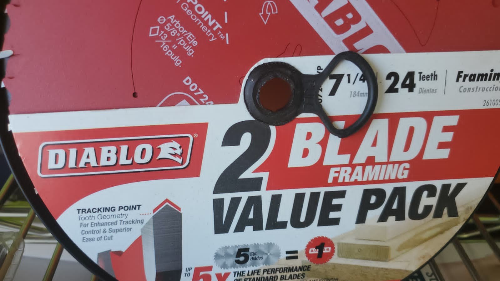 Diablo 7-14 24-tooth Framing Saw Blade 2-blade value pack