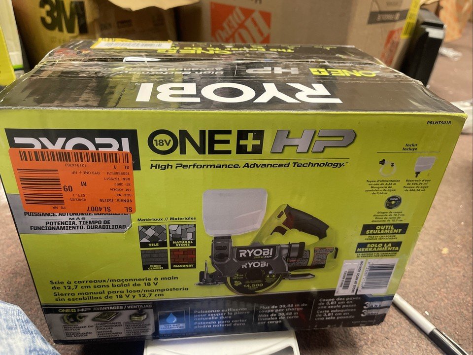 Ryobi ONE+ HP 18V Cordless Handheld Wet/Dry Masonry Tile Saw (Tool Only)