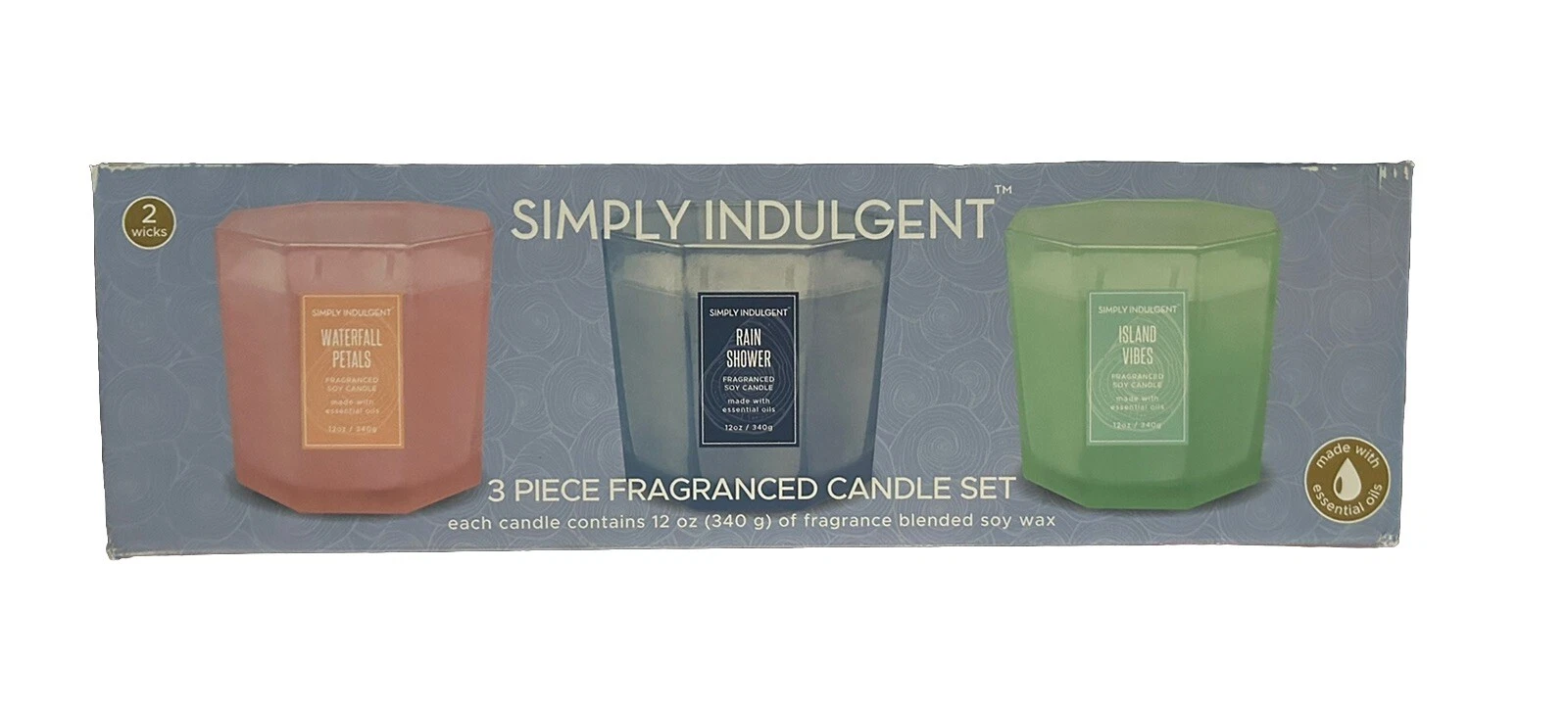 Simply Indulgent Fragrance Candle Set 3 Piece