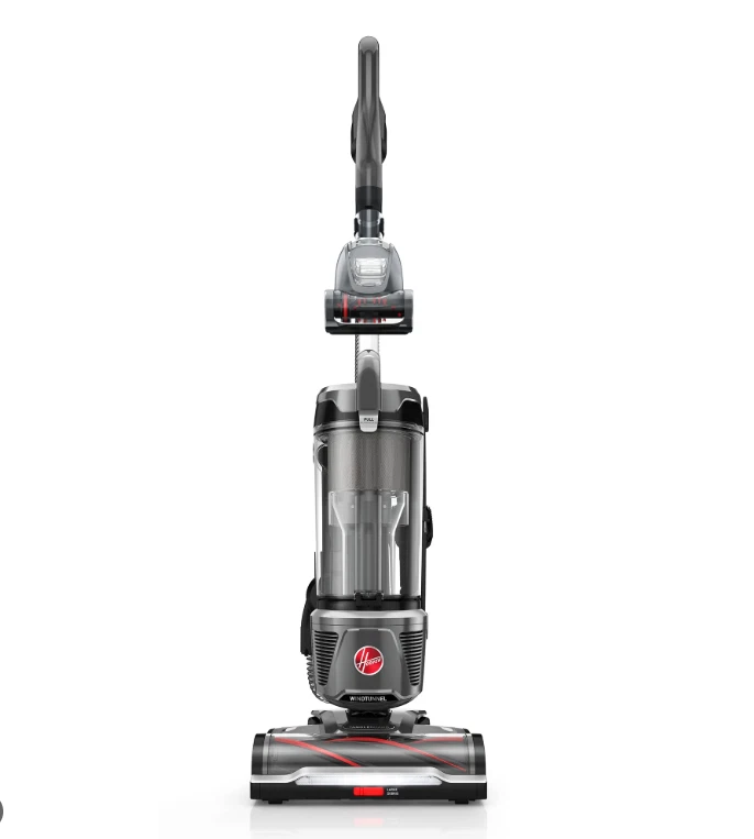 Hoover Wind Tunnel Tangle Guard Bagless Upright Vacuum Cleaner-Gray