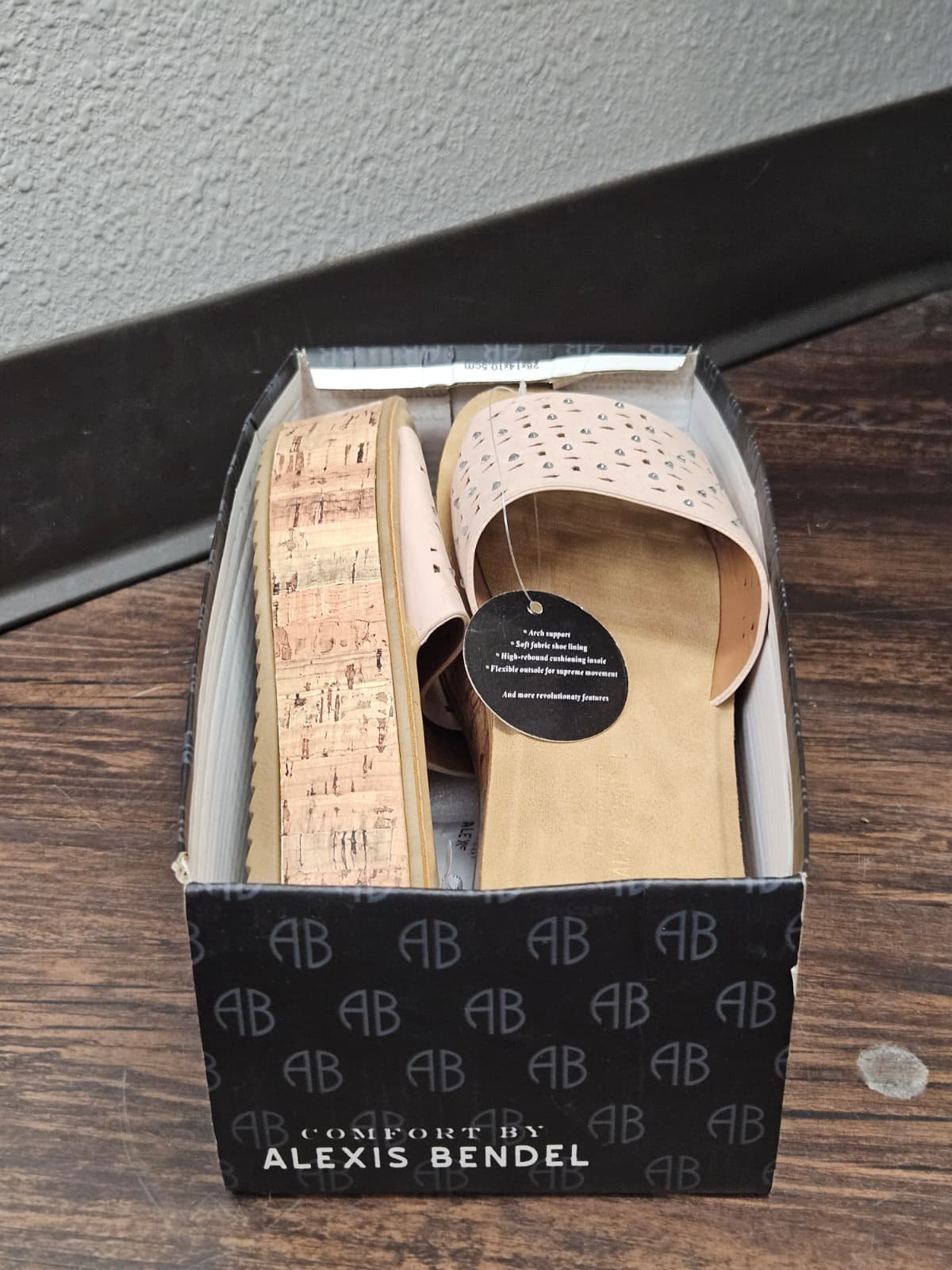 Alexis Bendel Women's Crochet Low Heel Platform Wedge Sandals, Sizes 8.5