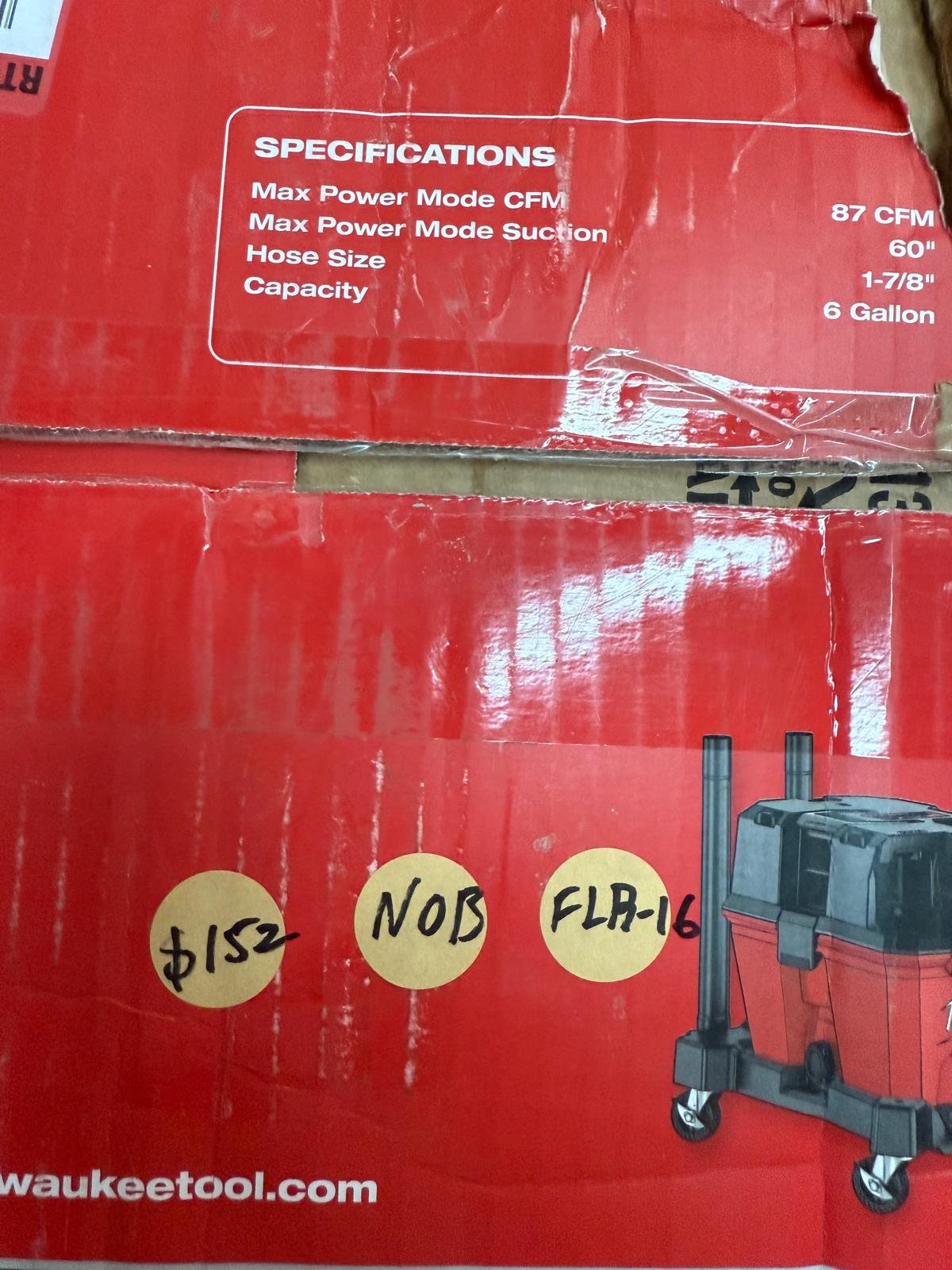 M18 FUEL 6 Gal. Cordless Wet/Dry Shop Vacuum with Filter, Hose, and Accessories