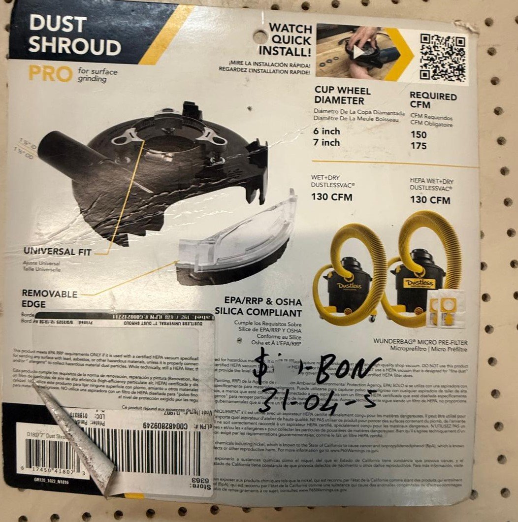 Dustless Technologies 7 in. Universal Dust Shroud Pro for Angle Grinders