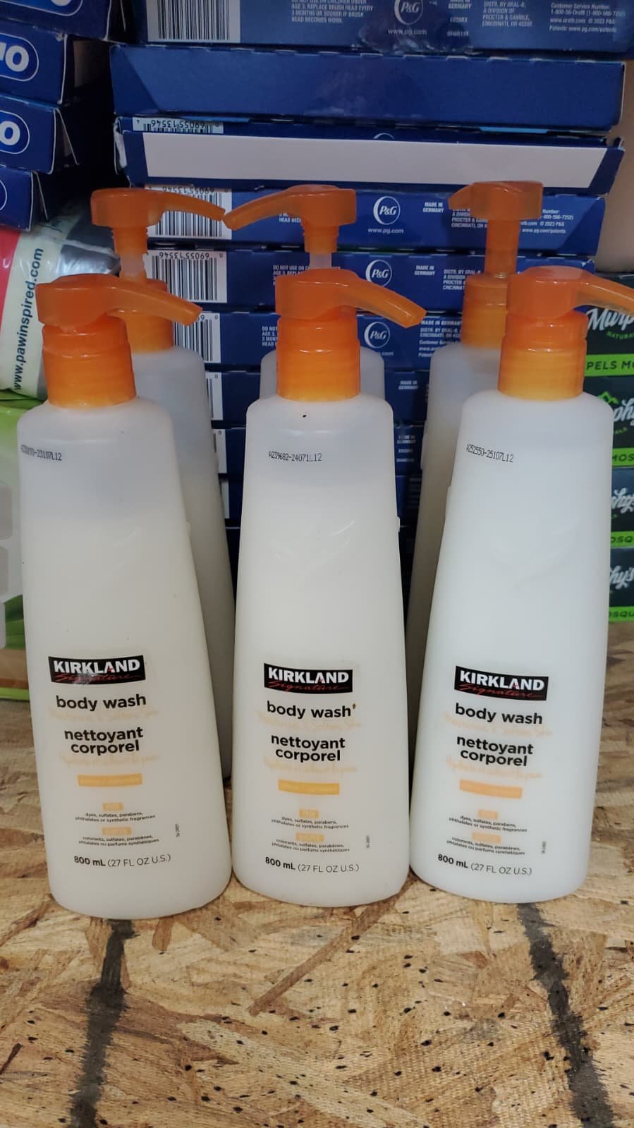 6 Bottles- KIRKLAND SIGNATURE BODY WASH 27fl oz EACH NEW