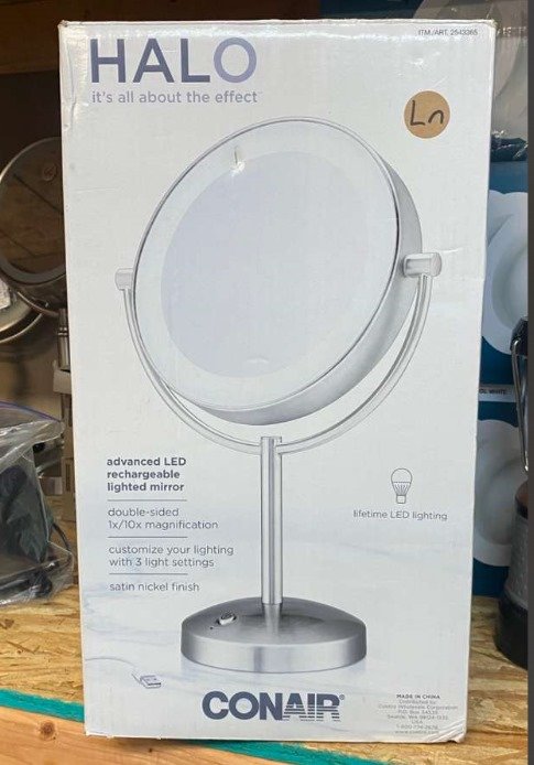 Conair LED Double-Sided 1x10x Vanity Mirror