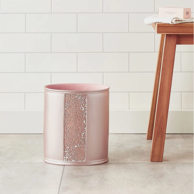 Popular Bath Blush Sinatra Acrylic Waste Basket