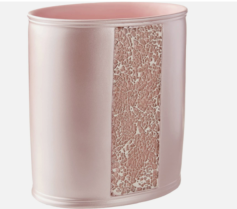 Popular Bath Blush Sinatra Acrylic Waste Basket