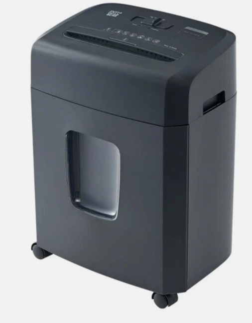 Pen + Gear 10 Sheet Cross-Cut Shredder, 4-Gallon Collection Bin, Black