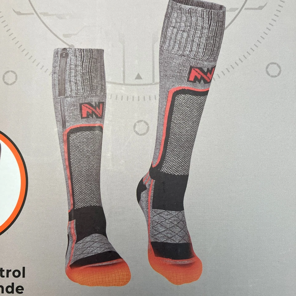 MOBILE WARMING MERINO WOOL HEATED SOCKS