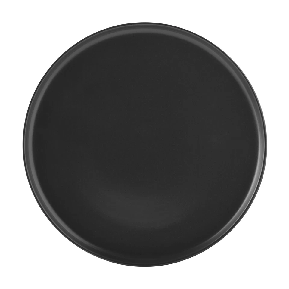 Gibson Home Stoneware Stone Lava Dinnerware Set Black