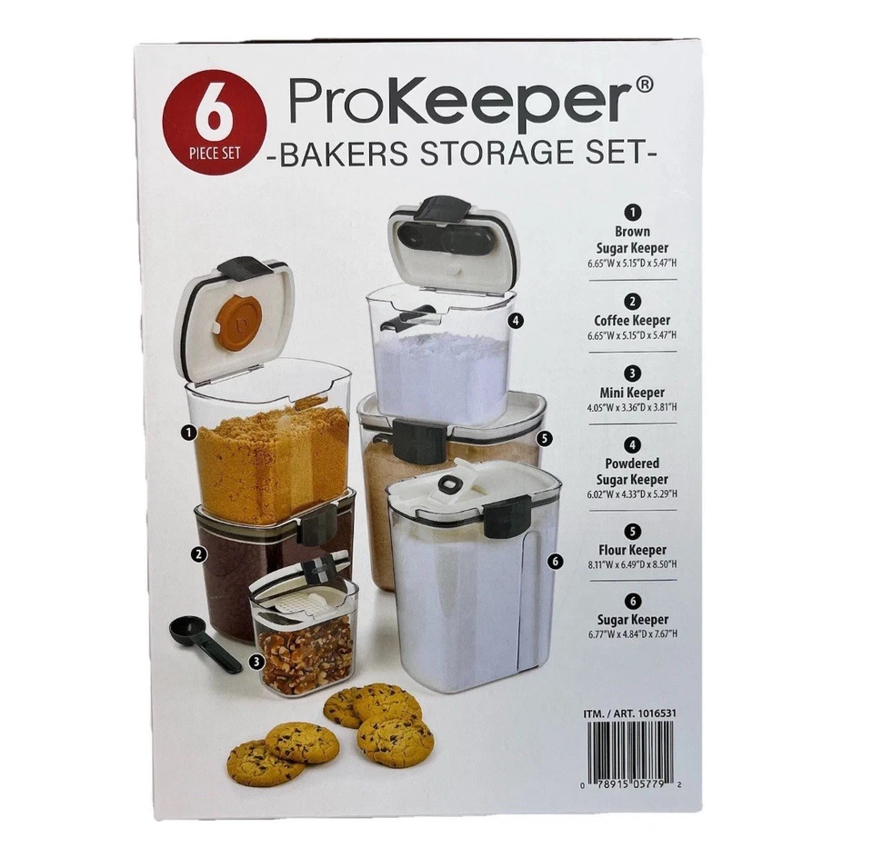 ProKeeper 6-piece Bakers Storage Set