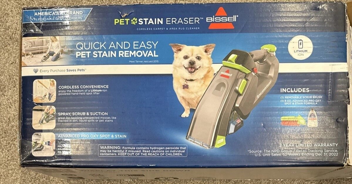 BISSELL Pet Stain Eraser Plus Portable Carpet Cleaner 3180