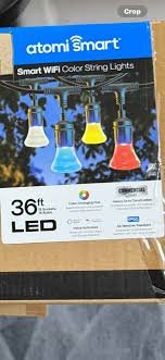 Atomi Smart Wifi Color Changing String Lights 36 ft 18 Bulbs