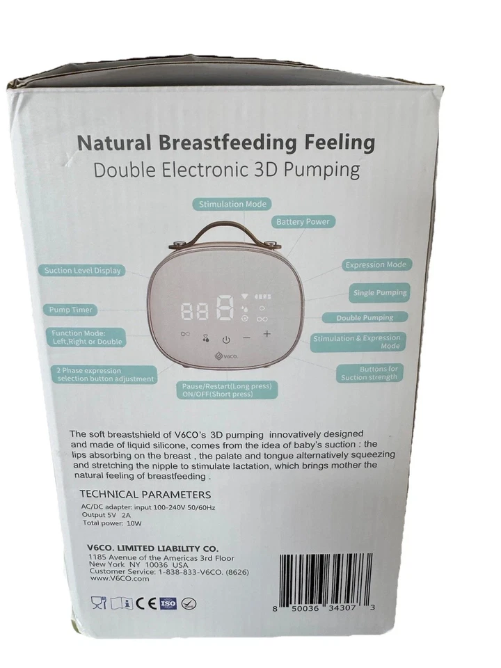 V6CO Double Electronic Breast Pump