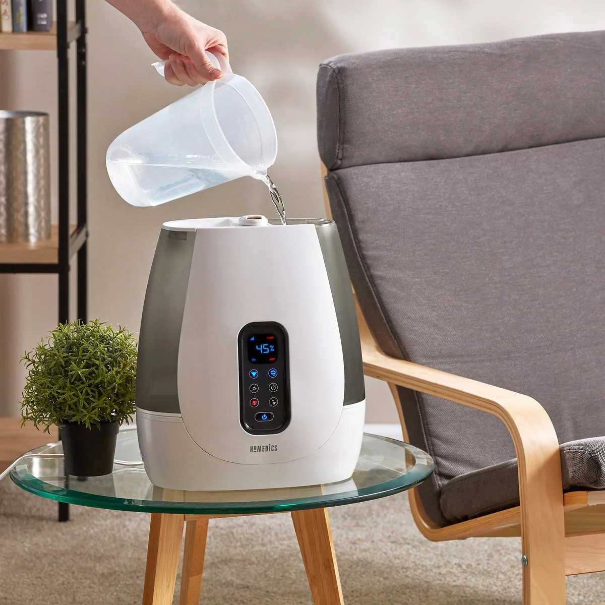 Homedics Total Comfort Ultrasonic Humidifier - White - Coverage Area 20 sq ft