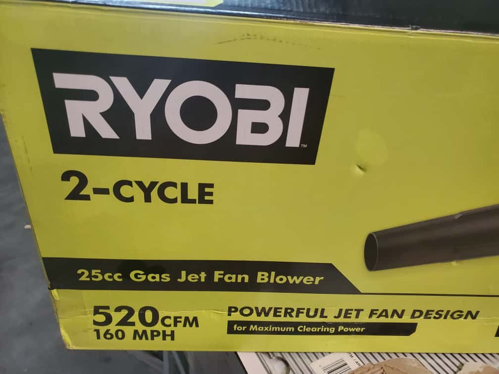 RYOBI 160 MPH 520 CFM 25cc Gas Jet Fan Leaf Blower