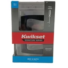 Kwikset Sedona Signature Series Bed & Bath Door Lever Matte Black Microban