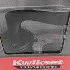 Kwikset Sedona Signature Series Bed & Bath Door Lever Matte Black Microban