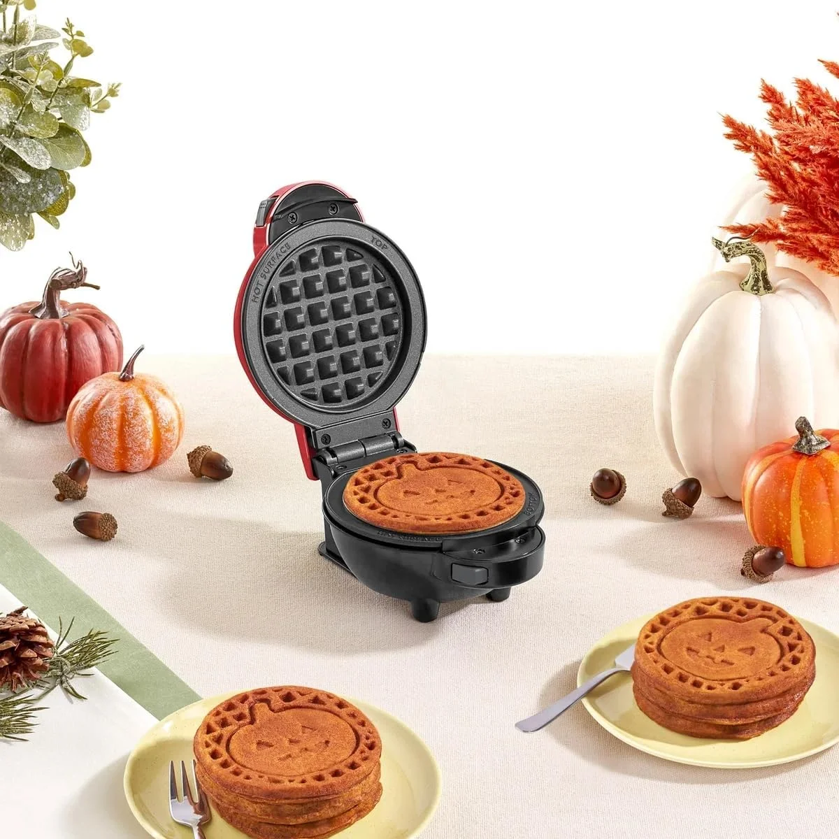 DASH Mini Maker 7-in-1 Waffle & Griddle System – Interchangeable Plates, Nonstick, Compact & Easy to Use