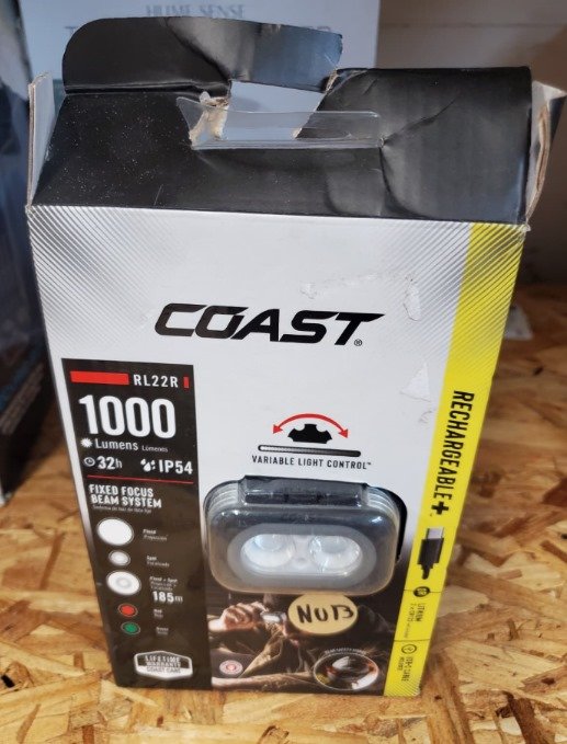 Coast RL22R or RL27R rechargeable LED headlamp.