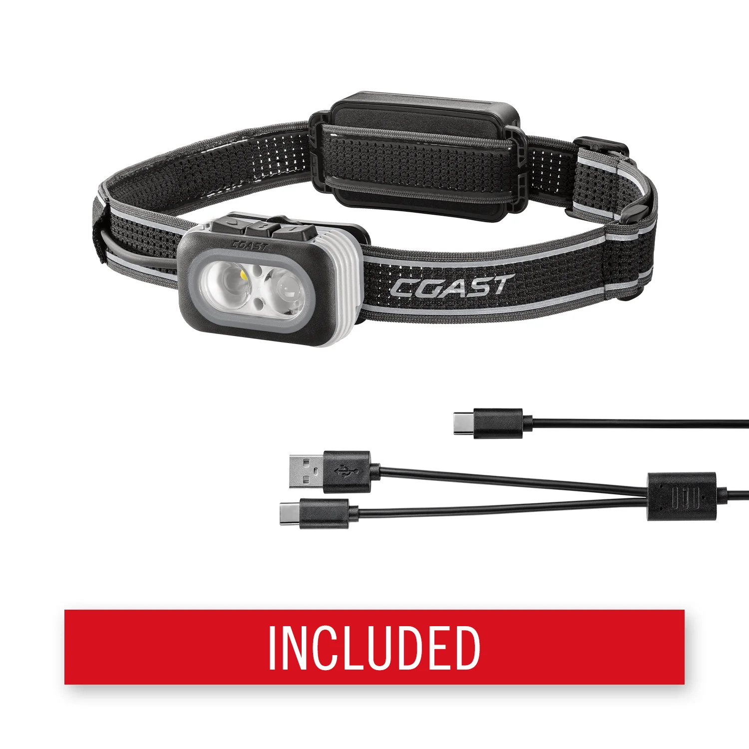 Coast RL22R or RL27R rechargeable LED headlamp.