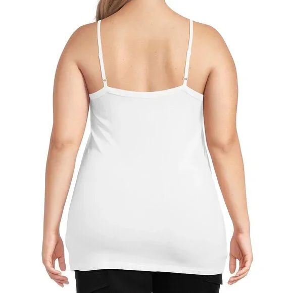 No Boundaries Cami with Lace Trim, Women's and Women's Plus XXXL (21)