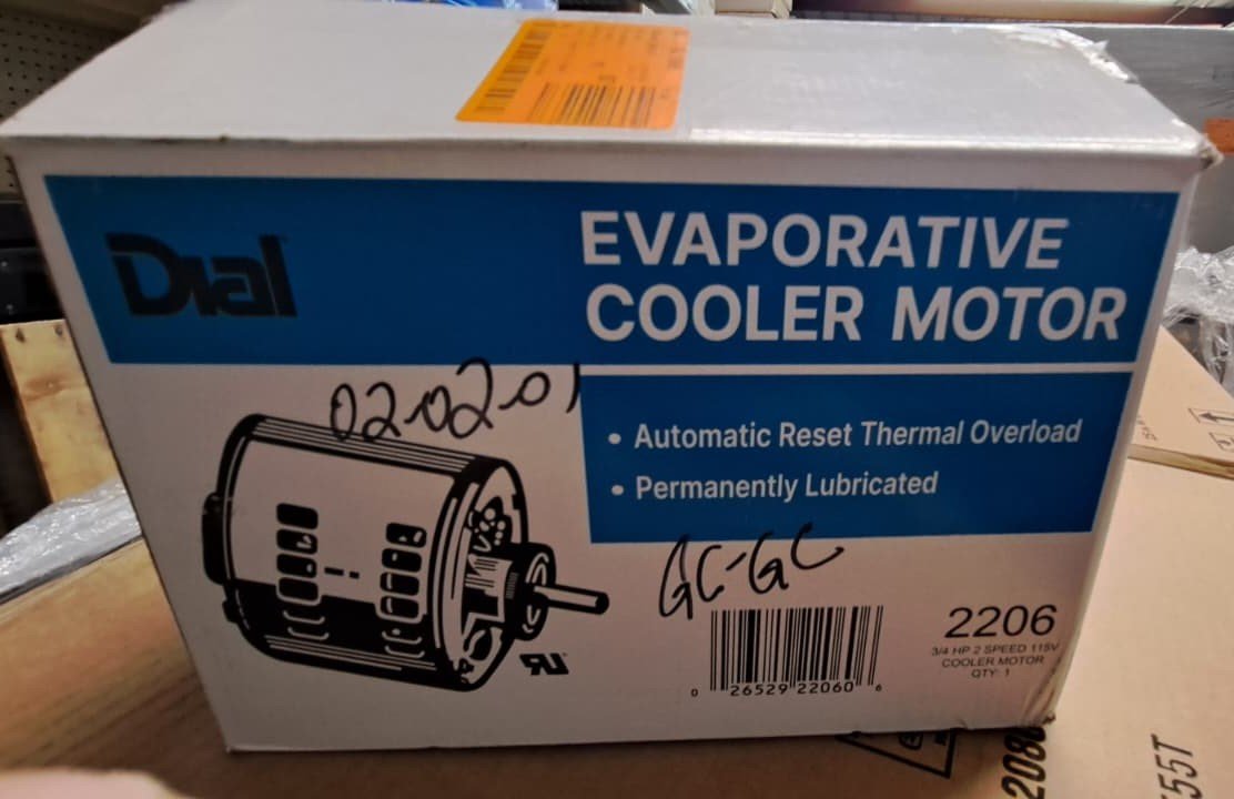 Dial 2206 34 HP 2-Speed Evaporative Cooler Motor