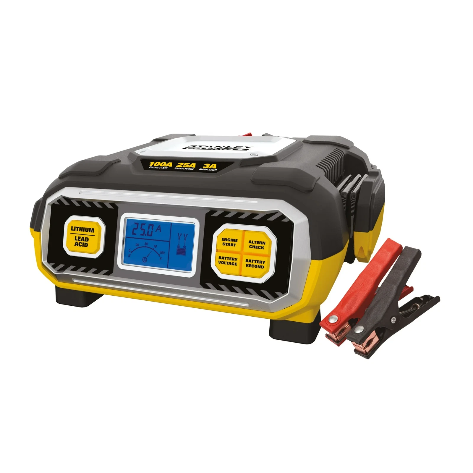 Stanley FatMax BC100BF 100 Amp Battery Charger & Maintainer For Lead Acid & Lithium Batteries