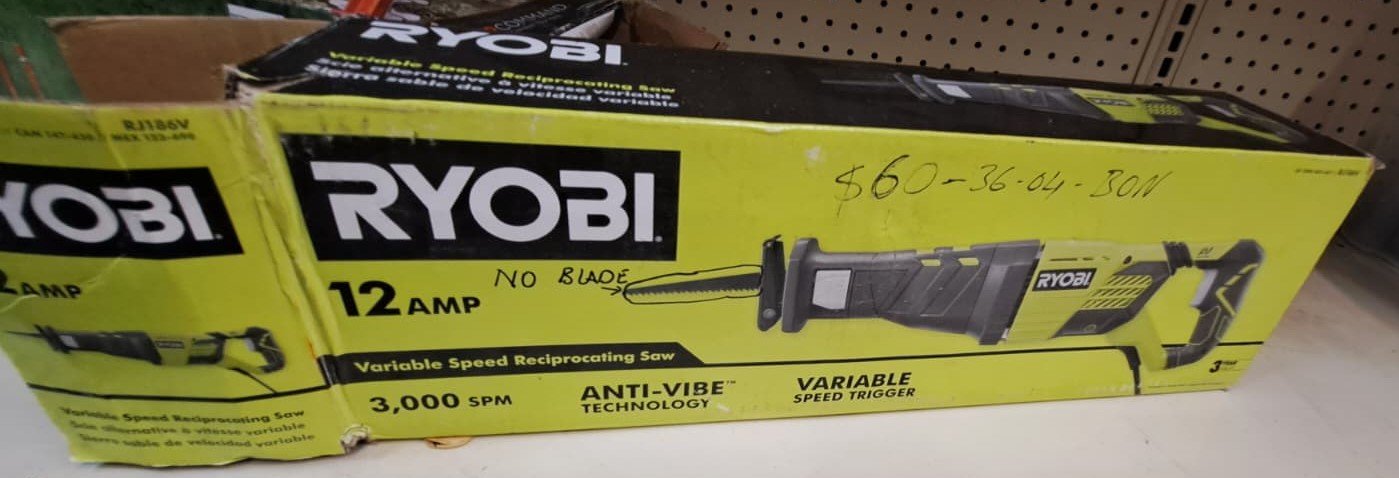 Ryobi 12 Amp Corded Reciprocating Saw