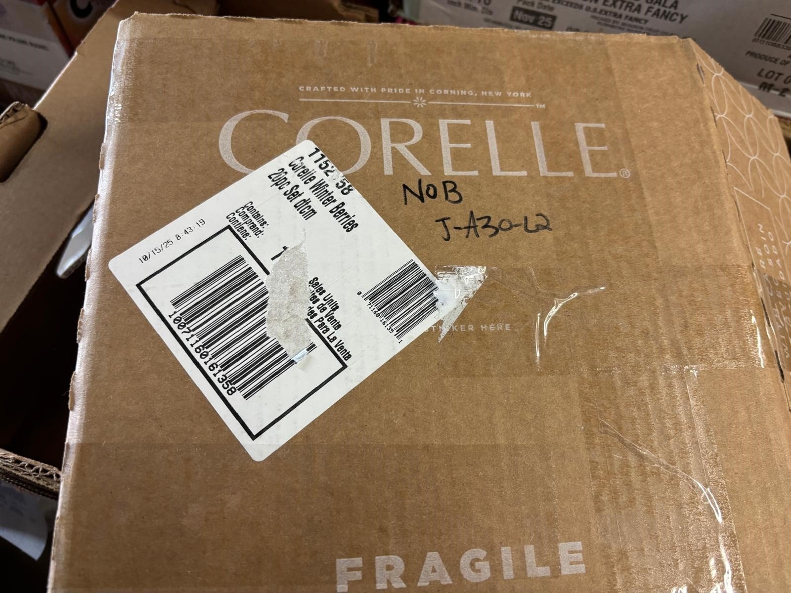 Corelle Impressions 20-Piece Dinnerware Set, Service for 4, Abundance