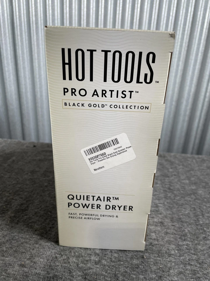 Hot Tools Pro Artist Black Gold Quietair Power Dryer Powerful Zen Drying