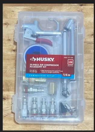 Husky Air Compressor Accessory Kit.