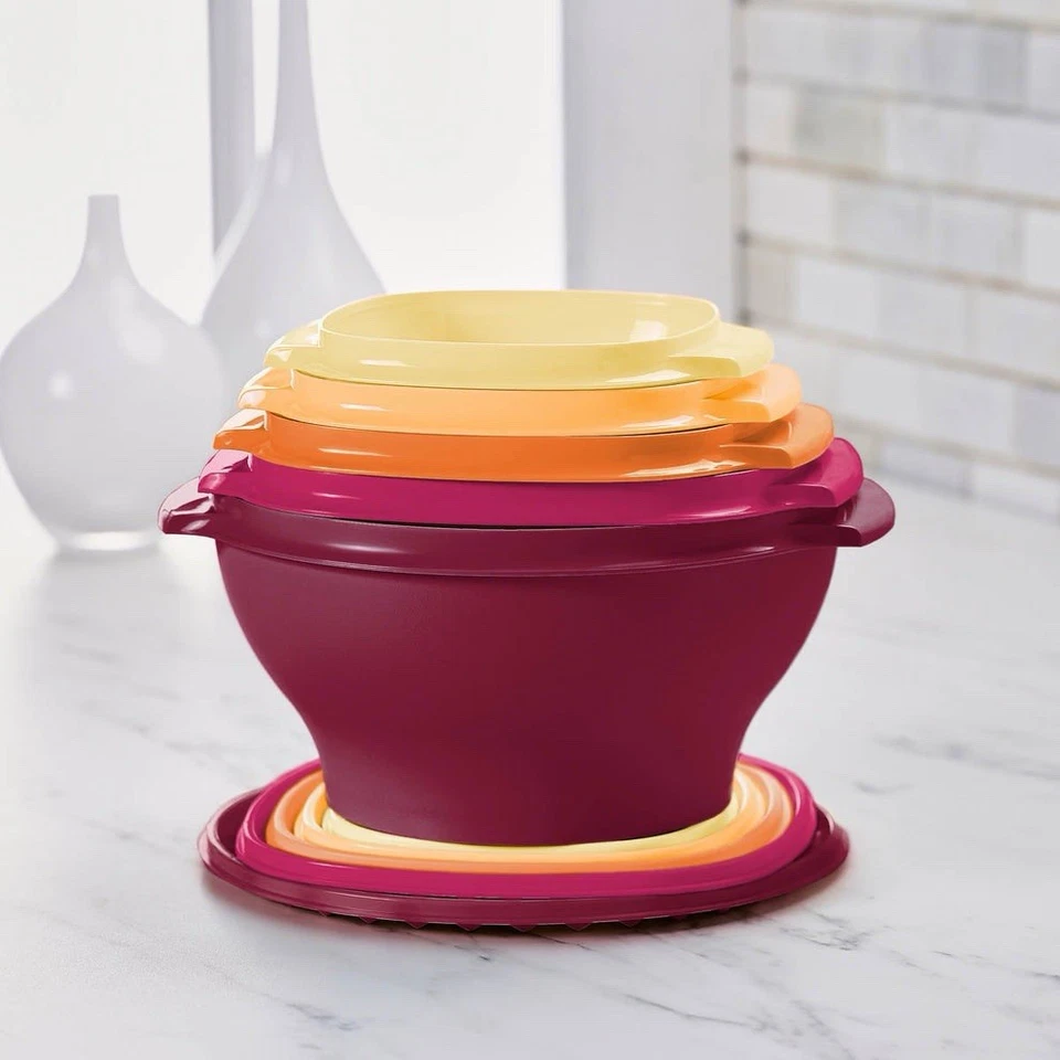 Tupperware Servalier 5 Piece Bowl Set