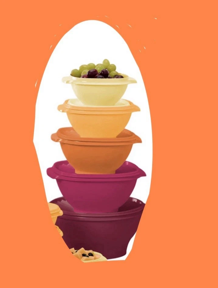 Tupperware Servalier 5 Piece Bowl Set