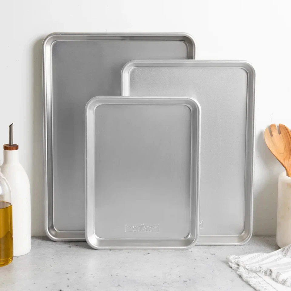Nordic Ware Naturals 3-Piece Baking Sheet Set Sweet and Savory