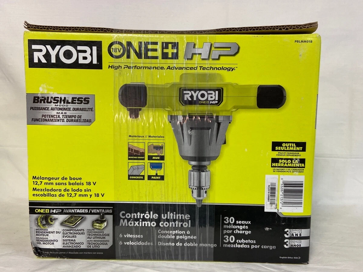 RYOBI ONE+ 18V HP 12 in. Brushless Cordless Mud Mixer (Tool Only)