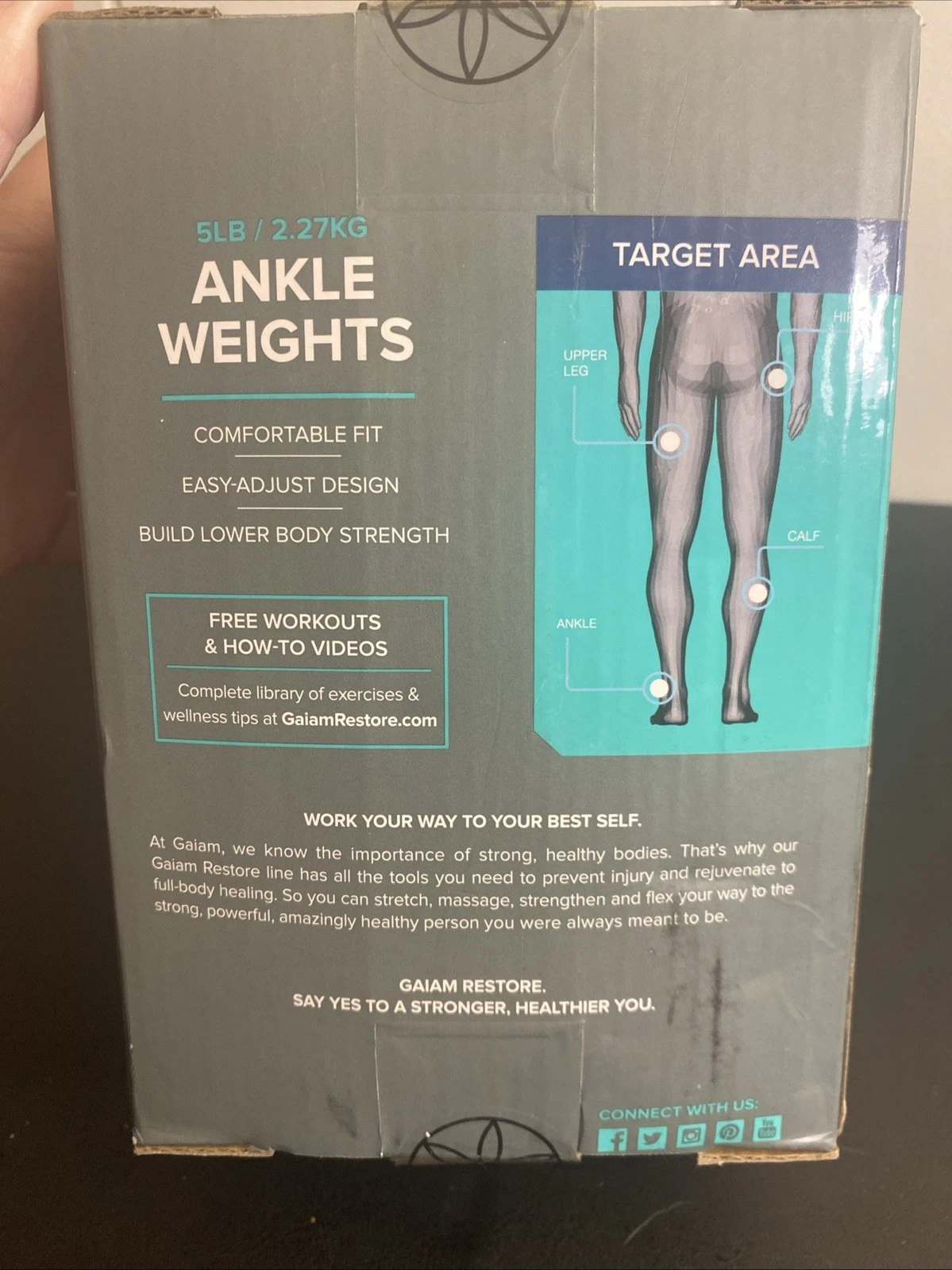 Gaiam Restore Ankle Weights