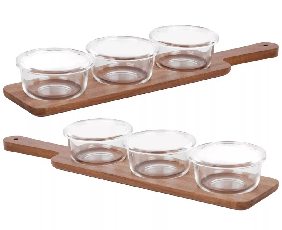 Home Essentials Table Setter Acacia Wood Serving Set, 2-pack