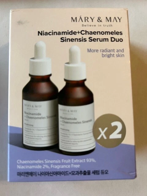 Mary & May Niacinamide + Chaenomeles Sinensis Serum Duo Facial Skincare