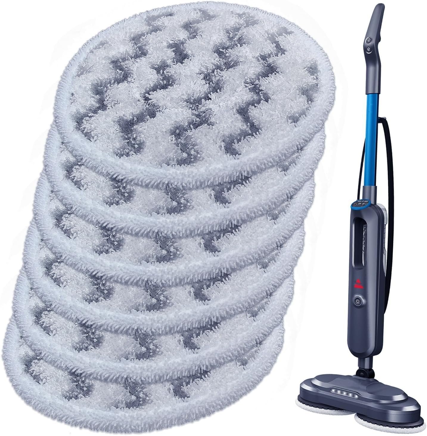 BISSELL SpinWave SmartSteam, Corded, Scrubbing and Sanitizing Mop for Hard Floors with Rotating Mop Pads and LED Display, 3712W