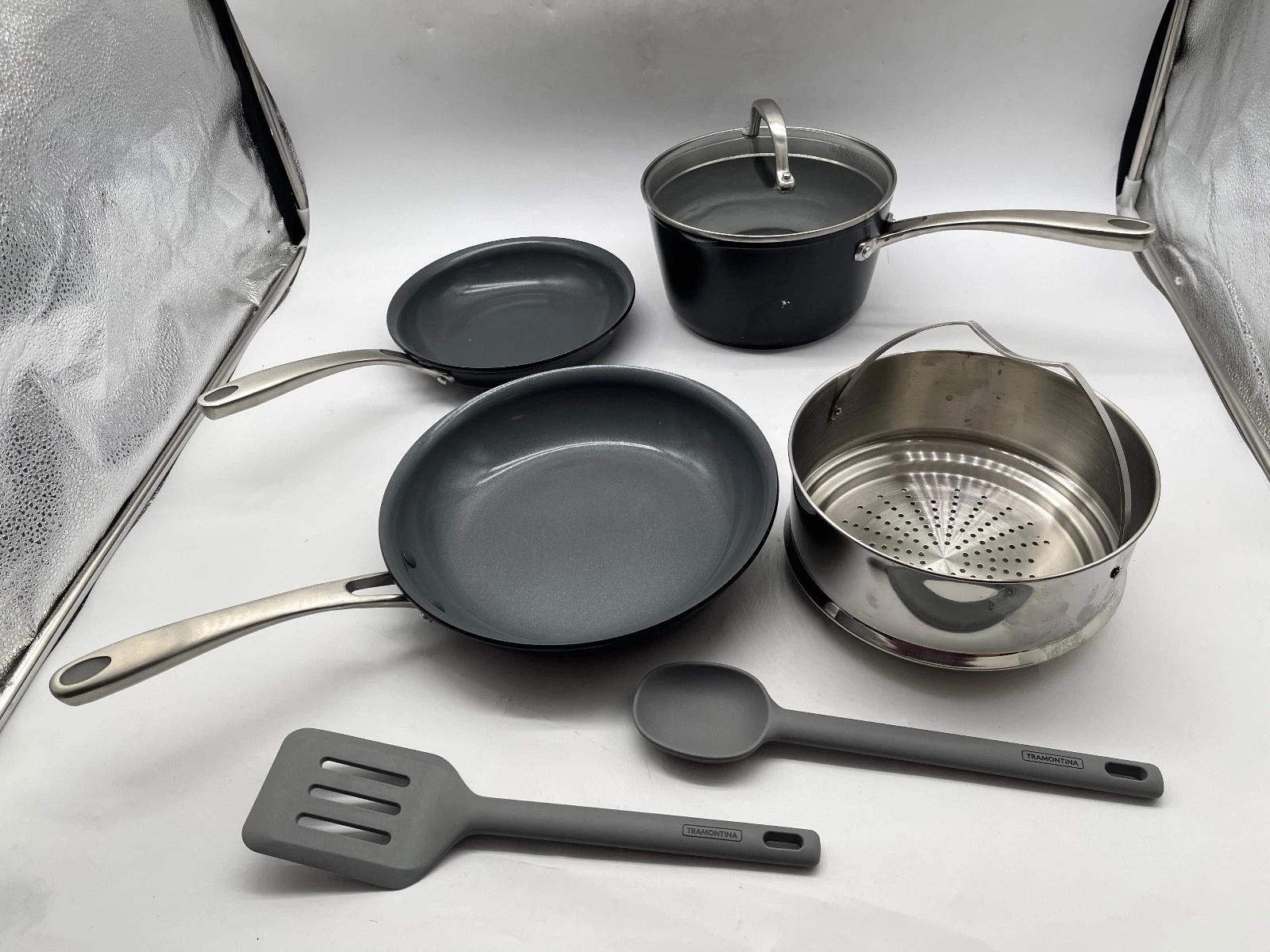 Tramontina Ceramic Non-Stick Cookware Set 12-Piece